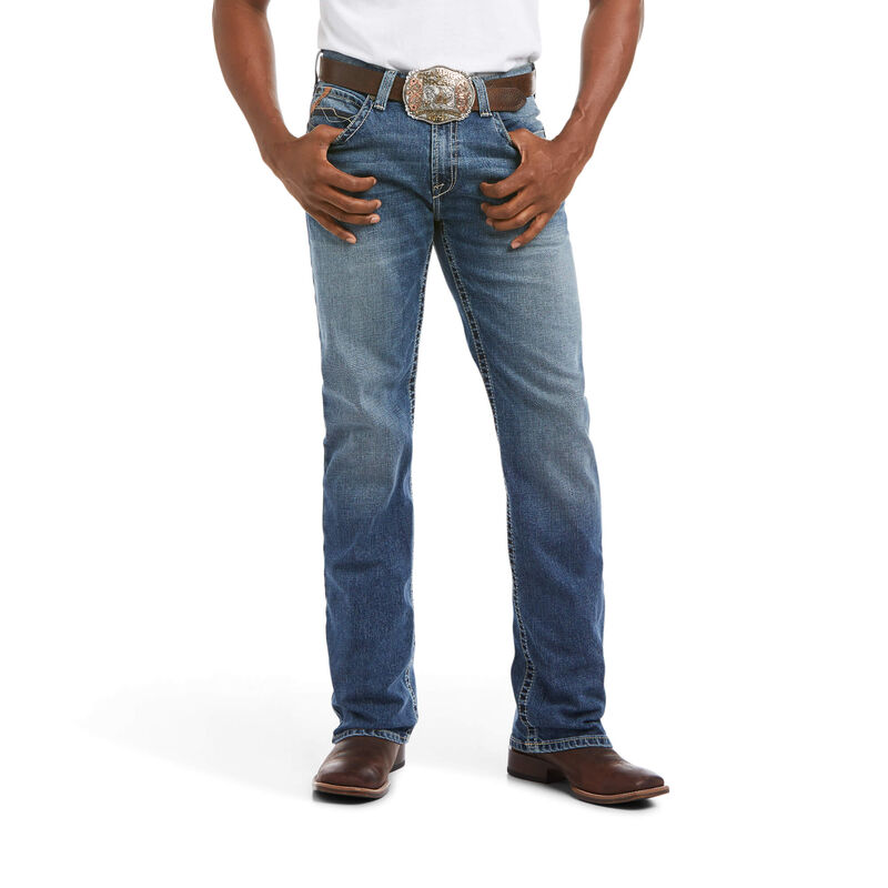 Ariat Jeans Herren - M2 Relaxed Stretch Riverside Stackable Boot Cut Blau ( XDHWC-3485 )